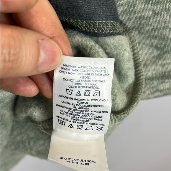 Lands’ End Women's Gray Sweater Fleece Cowl Neck  Size Large - Picture 9 of 12